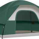 CAMPROS CP Tents for Camping, Waterproof Windproof Dome Tent, Dark Green, 4-6 Person