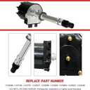 Igniton Distributor for Chevy GMC Truck Small Block Big Block 1500 2500 3500 5.0 305 5.7 350 427 TBI EFI LG4 LB9 wiht Black Cap Distributor