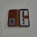 OCASE for iPhone 16 Pro Case Detachable Wallet Case with Card Holder, 2 in 1 Pu Leather Flip Folio with RFID Blocking Stand Wrist Strap Shockproof Phone Cover 6.3 Inch 2024, Brown