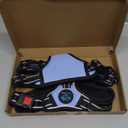 PHOEPET No Pull Dog Harness Reflective Adjustable Vest with a Training Handle, Name ID Pocket, 2 Metal Leash Hooks, 3 Snap Buckles [Easy to Put on & Take Off](M, Baby Blue)