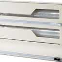 Li & Zhao Plastic Wrap Dispenser with Cutter - 3 in 1 Wrap Organizer with Cutter Foil and Plastic Wrap Organizer Baggie Organizer for Drawer Aluminum Foil Organizer Kitchen Wrap Organizer for 12" Roll