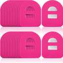 Nuanchu 50 Pieces Adhesive Patches Compatible with Omnipod 5 Shower Waterproof Pre-Cut Adhesive Overpatches with Strap Sweatproof Tape Continuous Glucose Monitor Protection(Rose Red)