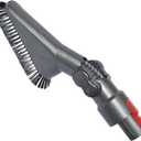 For Dyson Cordless V7 V8 V10 V11 V15: Soft Vacuum Dust Brush Attachment with Adjustable Angle - Perfect for Cleaning Vents, Ceiling Fans, Furniture, on Dressers, Bookshelves, Mini Blinds and Lamps