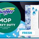 Swiffer Sweep + Mop, Wet Pads Refill, Floor Cleaner, Cleaning Cloths, Heavy Duty, Fresh, 20ct (20 Count (Pack of 1))