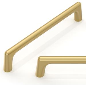 10 Pack Brushed Gold Cabinet Pulls 5 Inch(128mm) Kitchen Cabinet Handles Cabinet Hardware for Drawer Pulls