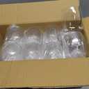 Munfix Plastic Stemless Liquor Glasses 24 Pack, Disposable 12 Oz Clear Plastic Drinking Cups Shatterproof Recyclable and BPA-Free