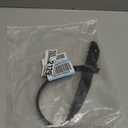 PH PandaHall Short Bag Strap, 28.5 Inch (72.5cm) Purse Strap 1.4 Inch Wide Leather Replacement Shoulder Strap with Sliver Metal Clasps for Women DIY Underarm Bag Crossbody Shoulder Bag Handbag, Black