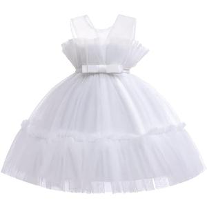 Infant Baby Girls Ruffle Ball Gown Party Pageant Lace Dresses White