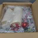 Scawim 6 Pcs Candle Rings Wreaths Bulk, Artificial Candle Rings with Pinecones Red Berries Candle Holder Table Centerpiece Decor for Home Kitchen Cabinet Windows Front Door