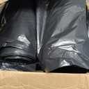 Plasticplace 55-60 Gallon Trash Bags, Heavy Duty, Black Garbage Can Liners, Puncture-Resistant Star Seal, 38" x 58", 100 Count for Warehouse, Kitchen, and Outdoor Use 1.5 Mil