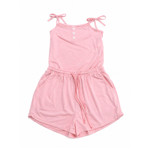 Girl's 2 Piece Outfits Summer Tank Top and Paperbag Waist Shorts Set, Sise 11-12Y