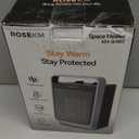 Space Heaters for Indoor Use, 1500W Portable Electric Heater with Thermostat, Ceramic Heater for Room Bedroom Office Under Desk with 3 Heating Levels, Safe Tip-Over Protection