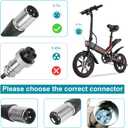 36V Electric Bike Charger 42V2A Out Put Lithium Battery Charger 10 Series Male 3-Pin XLR Socket/Connector