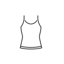Women's Sexy Sleeveless Spaghetti Strap Ribbed Camisole Tank Top, Size L