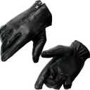 Milwaukee Leather SH722 Women's Black Unlined Leather Lightweight Motorcycle Hand Gloves W/Wrist Zipper Closure (X-Large)