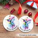 8 x Hummingbird Christmas Ornament 2025 - Hummingbird Ornaments for Christmas Tree, Gifts for Girls, Friends, Humming Bird Christmas Decorations 2025, Bird Gifts for Bird Lovers Women