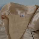 Ekouaer Women's Classic Button Down Long Satin Silk Pajama Set (Small, Khaki)