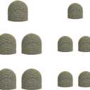 Bopomofo Replacement Fiber Mesh Tips for Stylus Pens - 10 Pieces Stylus Tips, Stylus Pen Tips, Fine Tip Stylus Replacement Tips, Touch Screen Tips (F-Metallic color)