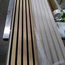 Art3d 4-Piece Wood Slat Acoustic Panels for Stylish Decor and Noise Reduction, 3D Textured Panel for Ceiling and Wall, Oak (4Pcs - 94.5 * 7.9 inch)