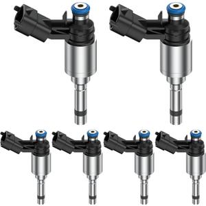 Fuel Injectors 6Pcs Compatible with Chevy Traverse GMC Acadia Buick Enclave 3.6L 2012-2017,6 holes,12663380
