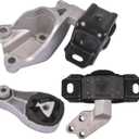 Set of 3 Engine and Transmission Mounts Front Rear Replacement for Smart Fortwo 451 2008-2015 1322200048 1322200148