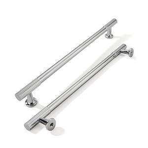khtumeware 8 Inch Hole Center 2 Pack Polished Chrome Heavy Duty Solid Cabinet Pulls, Kitchen Drawer Handles, for Dresser cabinets, cabinets, Door cabinets, Hardware