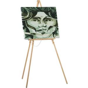 Studio Designs Wood A-Frame Tripod Display Easel Stand  Adjustable Wooden Art Stand for Canvas, Painting, Signage, Posters, Wedding Dcor & Event Displays, Natural