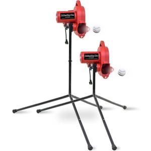 Heater Power Alley Pro Real Baseball Machine - Adjustable Design, Pitches Real Baseballs Up to 45 MPH, Accurate and Portable Training Tool for Batting, Pitching, and Field Practice, One Size