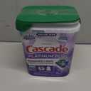 Cascade Platinum Plus Dishwasher Pods, Dish Detergent Soap, Clean Scent, 62 Count