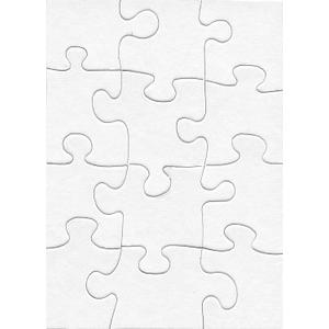 100 Blank Jigsaw Puzzles  5 x 7 Inch, 12 Pieces Each  Hygloss DYI Party invites, Perfect for Decorating, Kids' Activities, Arts & Crafts or Party Favors - Puzzle Pieces to Draw On for Crafts