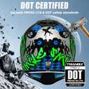 TRIANGLE Youth Kids Dirt Bike Helmet Full Face Motocross Helmet with Goggle & Gloves DOT/FMVSS-218 Approved Motorcycle Helmet L