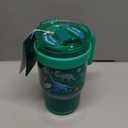 Reduce 14oz 2pk Coldee Kids Mugs with Spill-Proof Straw: Stainless Steel, Leakproof, Dishwasher-Safe, Ages 3+ Jurassic Space