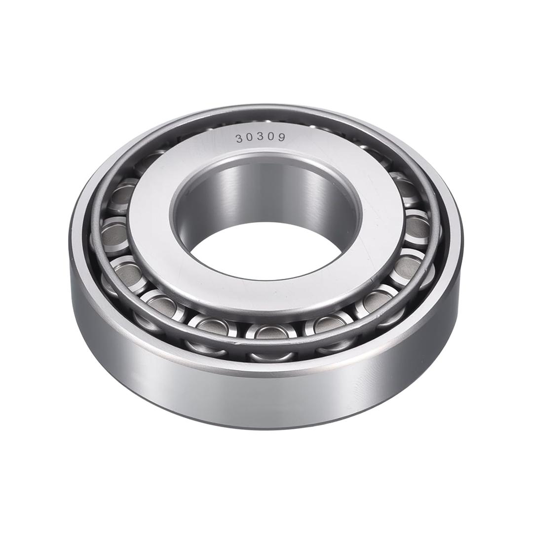 30309 Tapered Roller Bearing Cone and Cup Set, 45mm Bore 100mm OD 27.5mm Cup Width, Chrome Steel Taper Bearings Set, ABEC-3