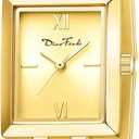 Diaofendi Small Gold Watches for Women Vintage Ladies Quartz Wrist Watches Stainless Steel Band Womens Gold Watch Luxury Bracelet Tools Included