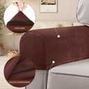 Homoyoyo 2Pcs Armrest Covers, Washable Stretch Couch Arm Covers Couch Sofa Armchair Slipcovers for Chairs Sofa Furniture Protector Recliner Sofa