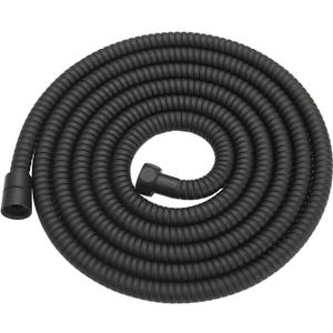 RUMOSE 118 inches Shower Hose Shower Head Extension Hose Extra Long Stainless Steel Shower Tube Attachment Flexible Handheld Shower Sprayer Hose, Matte Black