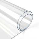 Deep Dream 1.5mm Thick 42 Inches Clear Round Table Protector, Round Table Cover, Tablecloth Protector, Table Protector for Dining Room Table & Office