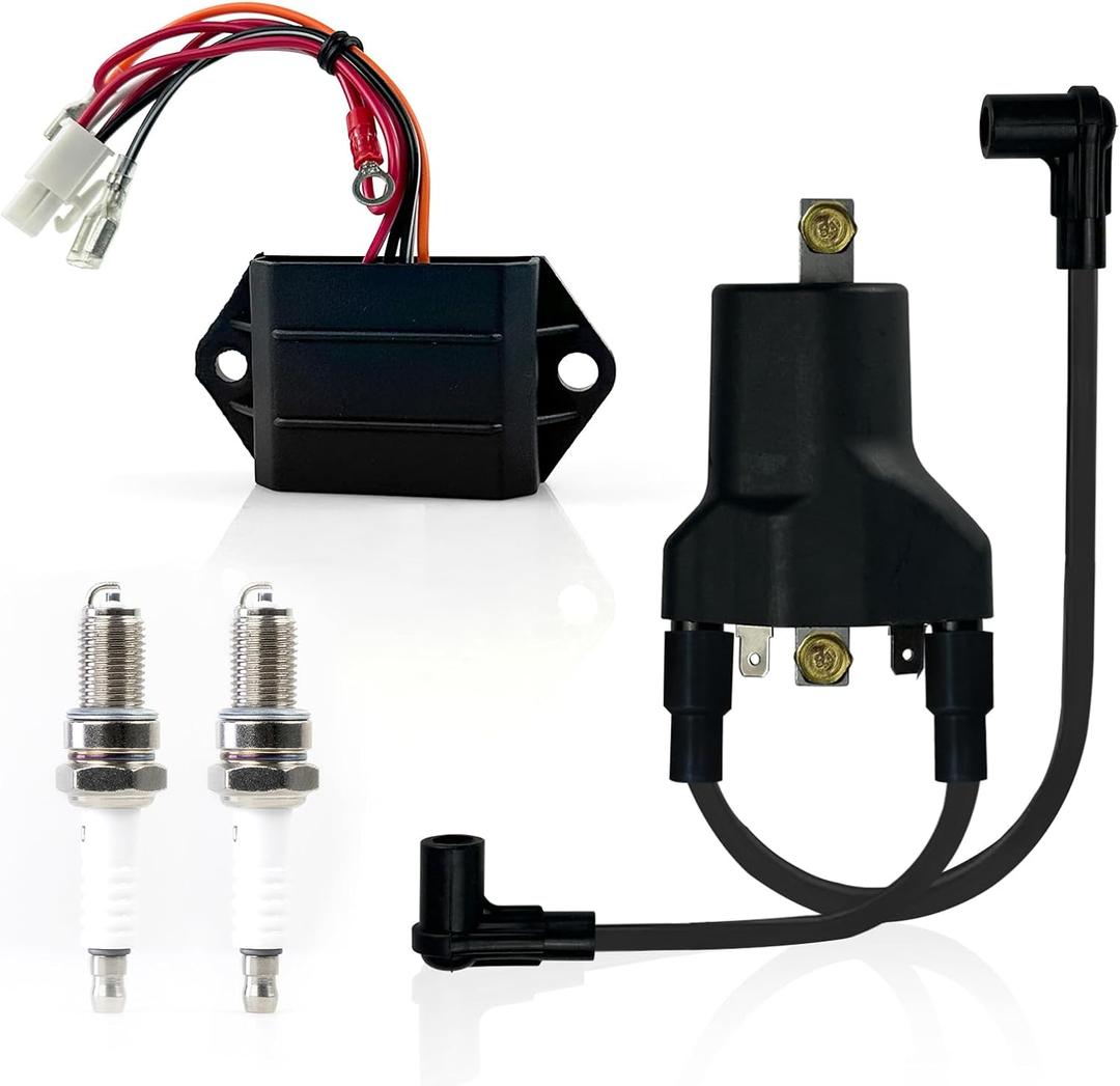 Ignition Coil AC CDI Ignitor Spark Plugs For EZGO Golf Cart 4 Cycle Gas 1996-1998 26652-G01 72562-G01