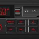 Single Din Retro Car Radio: European Style Stereo for Classic Vehicles - Bluetooth FM AM USB SD AUX USB-C Fast Charge 4-CHN 2 Subwoofer Outputs SWC