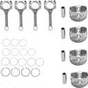 Connecting Rod Piston Rings Kit Compatible with Hyundai Accent Veloster Kia Rio Soul 2010-2018 Replacement for 23041-2B600 23410-2B600 23041-2B610