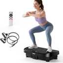 Vibration Plate Exercise Machine - 330lbs Weight Capacity, 120 Speed Levels, 5 Program Modes - Full Body Workout for Home Fitness, Toning & Wellness, LED Display, Low Noise Motor (Black)