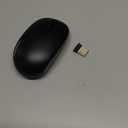 TECKNET Wireless Mouse, 2.4G Quiet Computer Mouse with USB Receiver, 4 Buttons Portable Cordless Mice for Chromebook, Laptop, PC, Mac, 800/1200/1600 DPI - Black