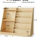 Lkeiyay 5 Tier Kids Bookshelf,Baby Bookshelf,Toy and Book Storage for Kids,Book Display Shelf,Natural