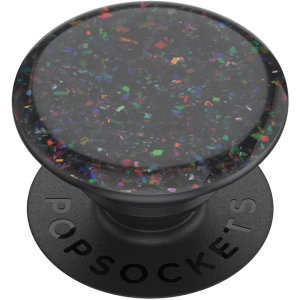 PopSockets PopGrip Premium Iridescent Confetti Oil Slick, Confetti Black