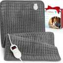 Extra Large Heating Pad for Back Pain Relief, 35"x20" Electric Heat Pads for Period Cramps & Body Shoulder, 9 Heat Settings, Auto-Off, Machine Washable, Dry Moist Heat, Gifts for Women Men, Gray