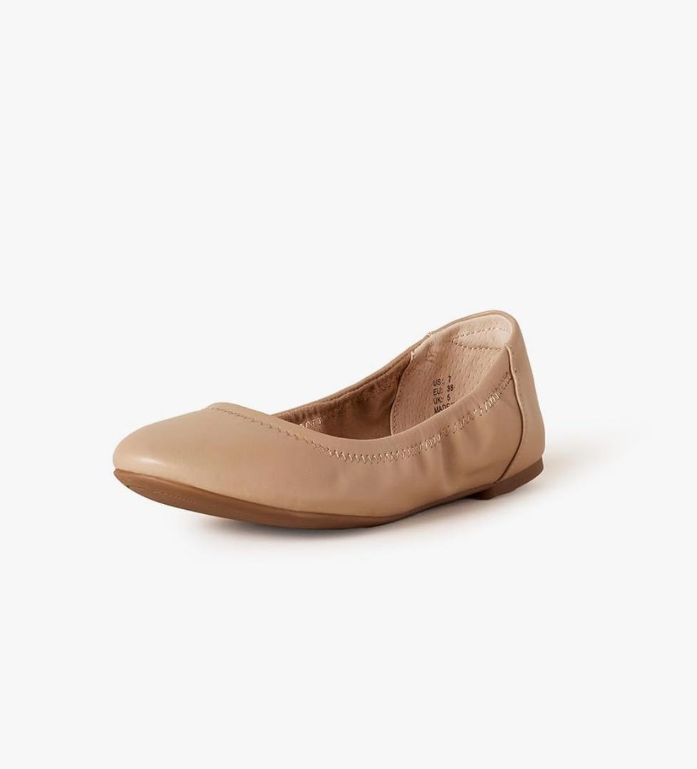 Amazon Essentials Women's Belice Slip On Ballet Flat, Size: 8.5