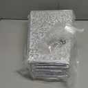 Blissun Christmas Tree Collar, Sequin Christmas Tree Skirt, Foldable Christmas Tree Ring, Xmas Tree Stand Base Cover for Christmas Tree Decoration (Silver, Round)