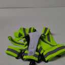 Zacro LED Reflective Vest Running Gear, 5 Lights Colors High Visibility Reflective Running Gear Rechargeable Light Up Running Vest for Walking Running Cycling, Adjustable for Men Women Kids (Bright Green)