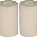 2 Pack Vintage Style Glass Shade, Cylinder Light Fixture Replacement Globe or Cover with 1-5/8-Inch Fitter for Chandelier Wall Sconce Pendant Light, G0032