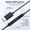 2 x for Samsung USB C Headphones Wired Earbuds for Samsung Galaxy S26 Ultra A17 5G S25FE S24Plus S23 A16 A36 A54,Type C Wired Earphones with Mic USBC Ear buds Audfonos for iPhone 17 Pro Max 16e 16Plus 15